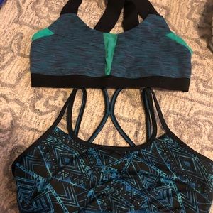 alo and Gaiam sports bras